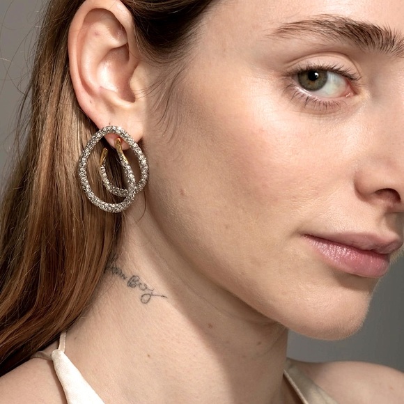 Alexis Bittar Solanales Crystal Spiral Post Earring - Picture 2 of 9